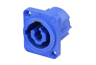 Neutrik NAC3MPXXA PowerCON 20A Chassis Socket, Power In, Blue