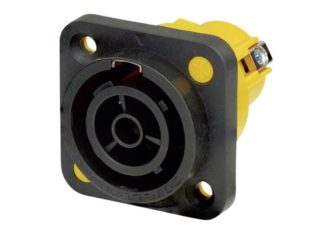 Neutrik Powercon 16A Chassis Mount Outlet Screw Terminals (NAC3FPX-ST-TOP)